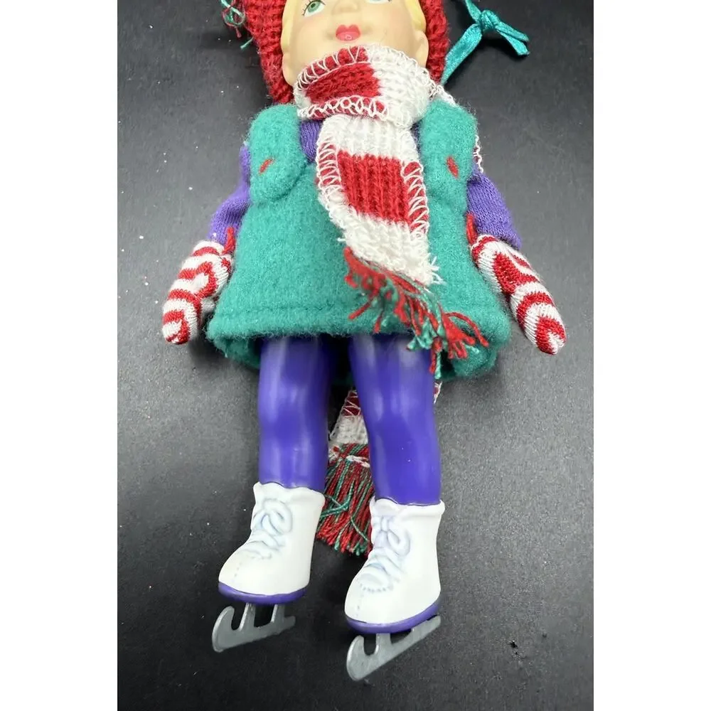 Hallmark Mistletoe Miss Ice Skating Christmas Ornament 2002 Blonde No Box Lo16